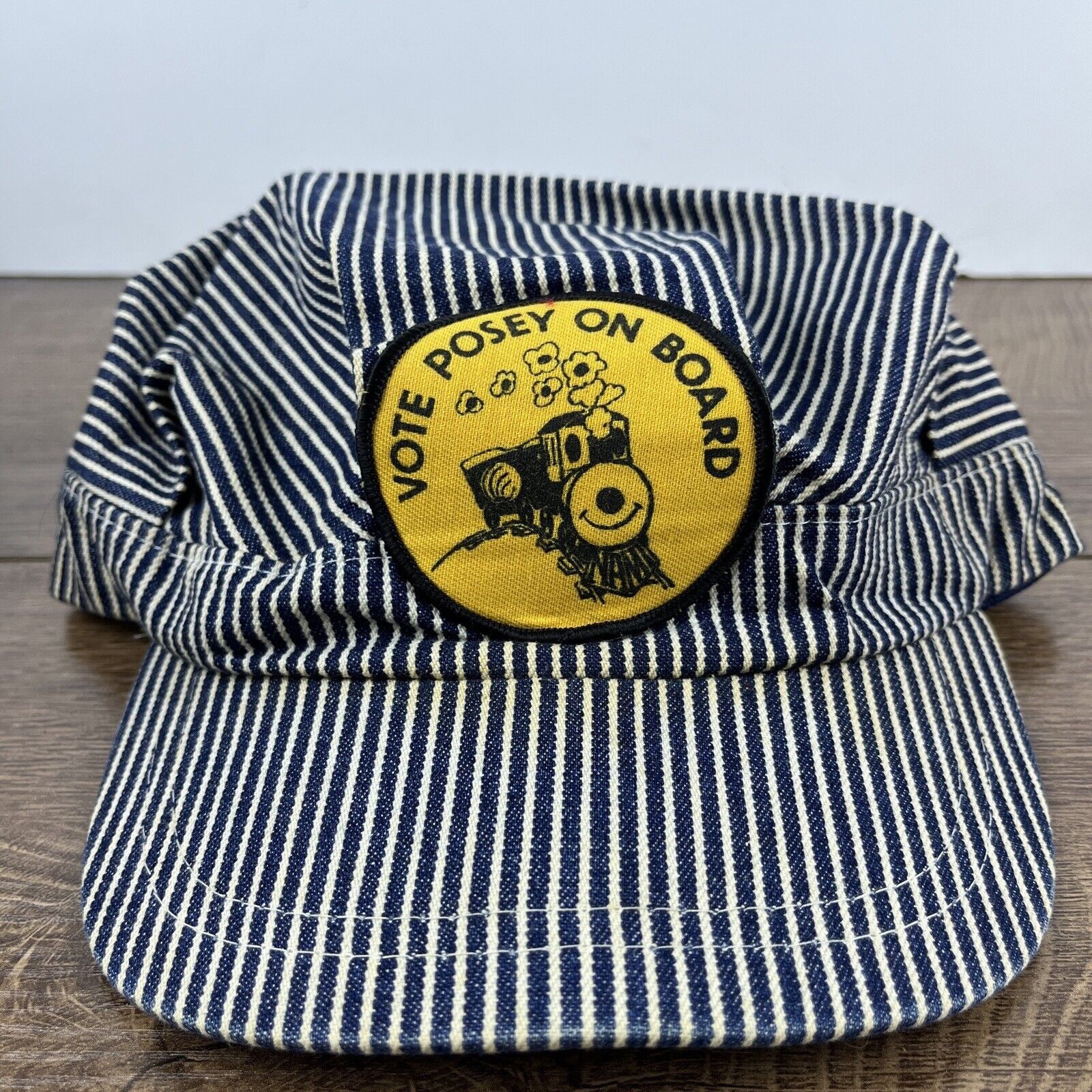 Other Vote Posey On Board Hat Train Conductor Gray Snapback Hat Ad Size ONE SIZE - 5 Thumbnail
