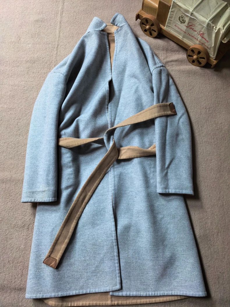 Loro Piana LORO PIANA Long double-faced cashmere coat Size M / US 6-8 / IT 42-44 - 3 Thumbnail