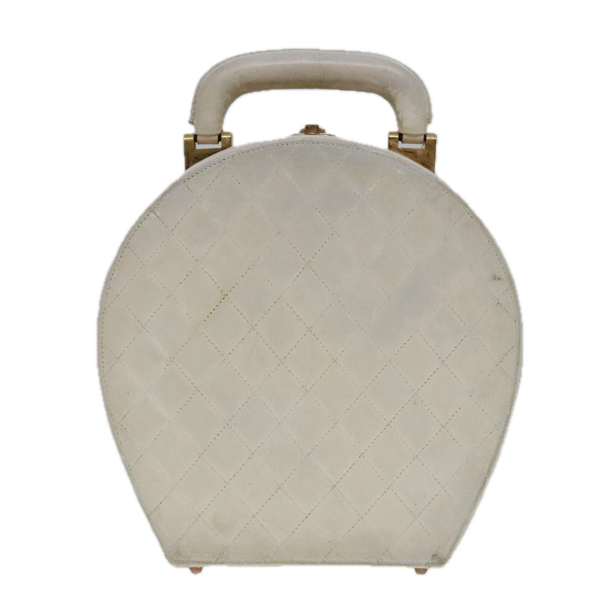 Chanel CHANEL Vanity Hand Bag Leather White CC Size ONE SIZE - 2 Thumbnail