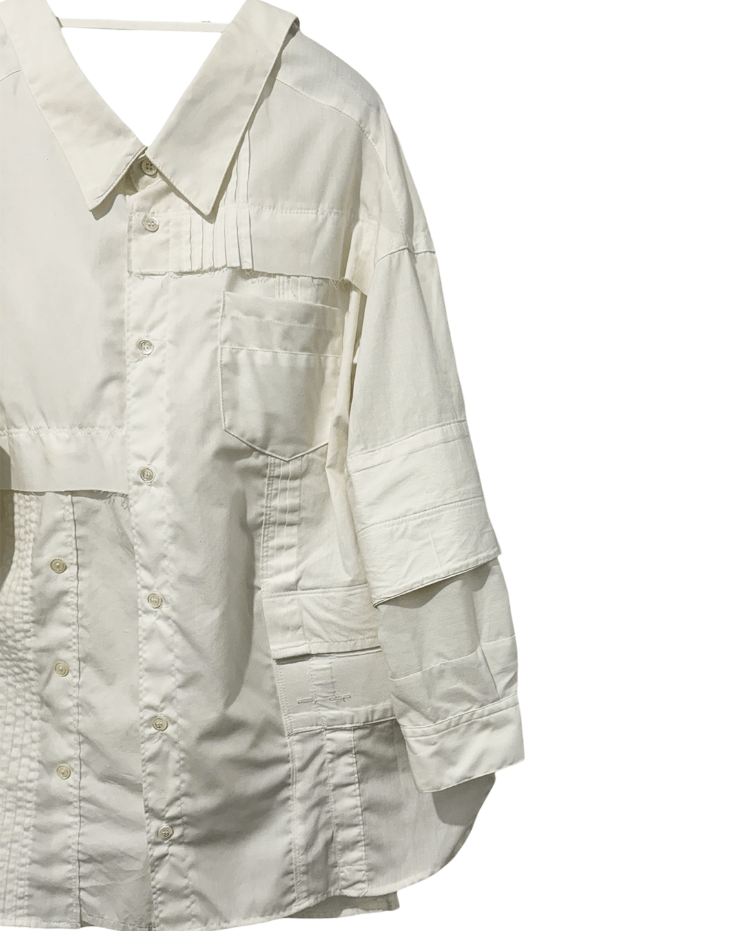 Maison MIHARA YASUHIRO Mihara Yasuhiro "Modified" Patchwork Open Collar Shirt Size ONE SIZE - 6 Thumbnail