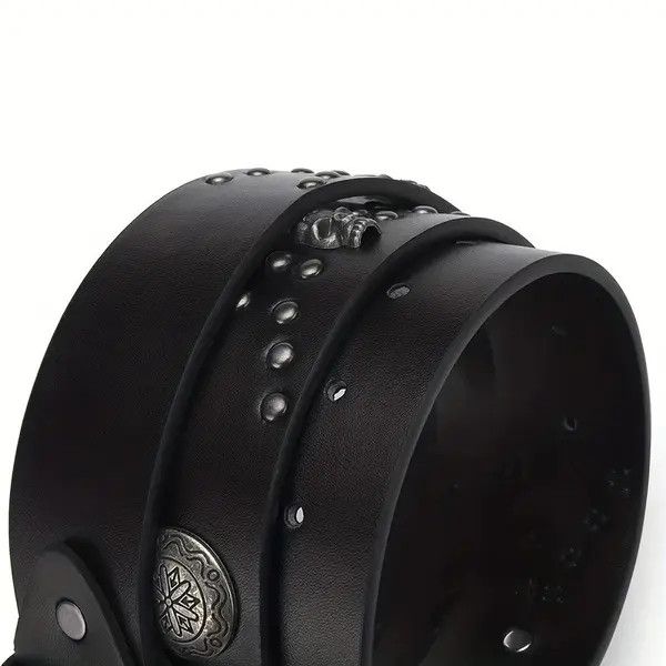 Japanese Brand Belt Bohemian Skeleton Head Hip Hop Punk Rock Y2K Style Size ONE SIZE - 5 Thumbnail