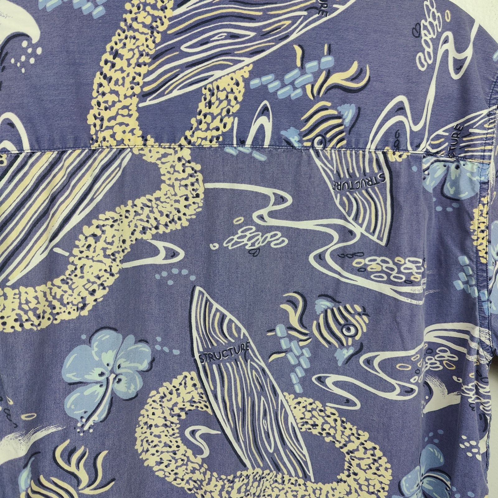 Structure Vintage Y2K 90s Structure Hawaiian Shirt Mens Small Size US S / EU 44-46 / 1 - 5 Thumbnail