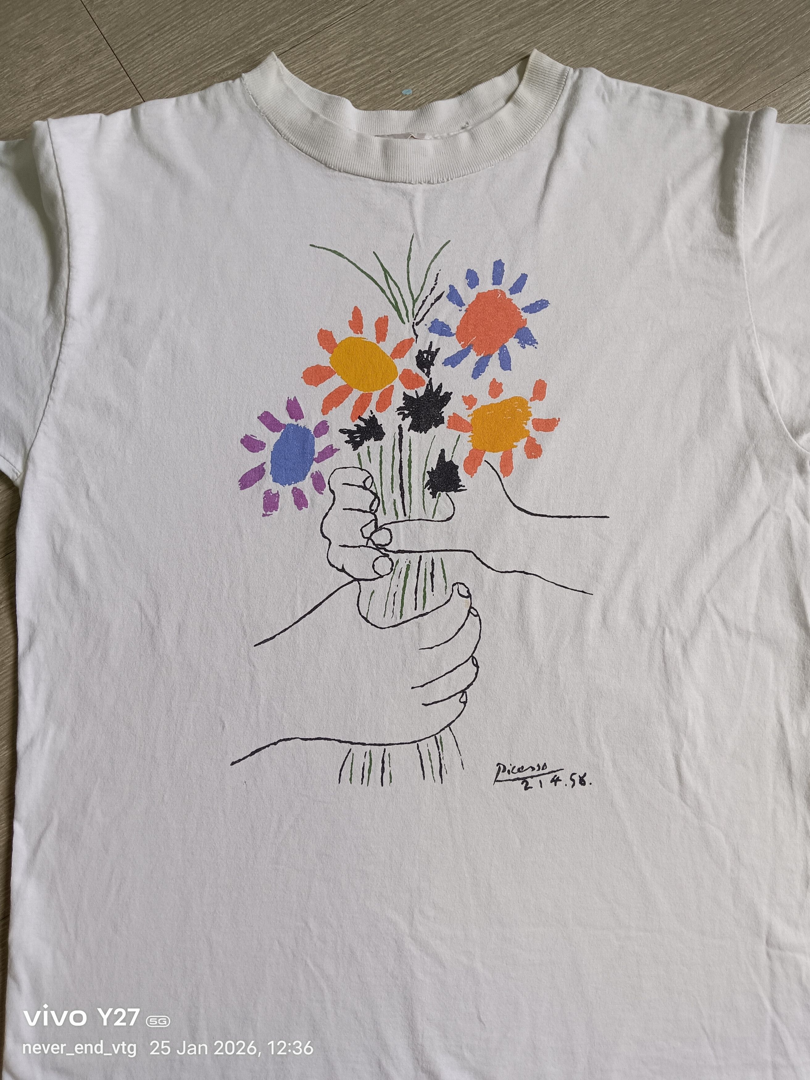 Vintage Vintage Pablo Picasso Bouquet of Peace Size US M / EU 48-50 / 2 - 2 Thumbnail