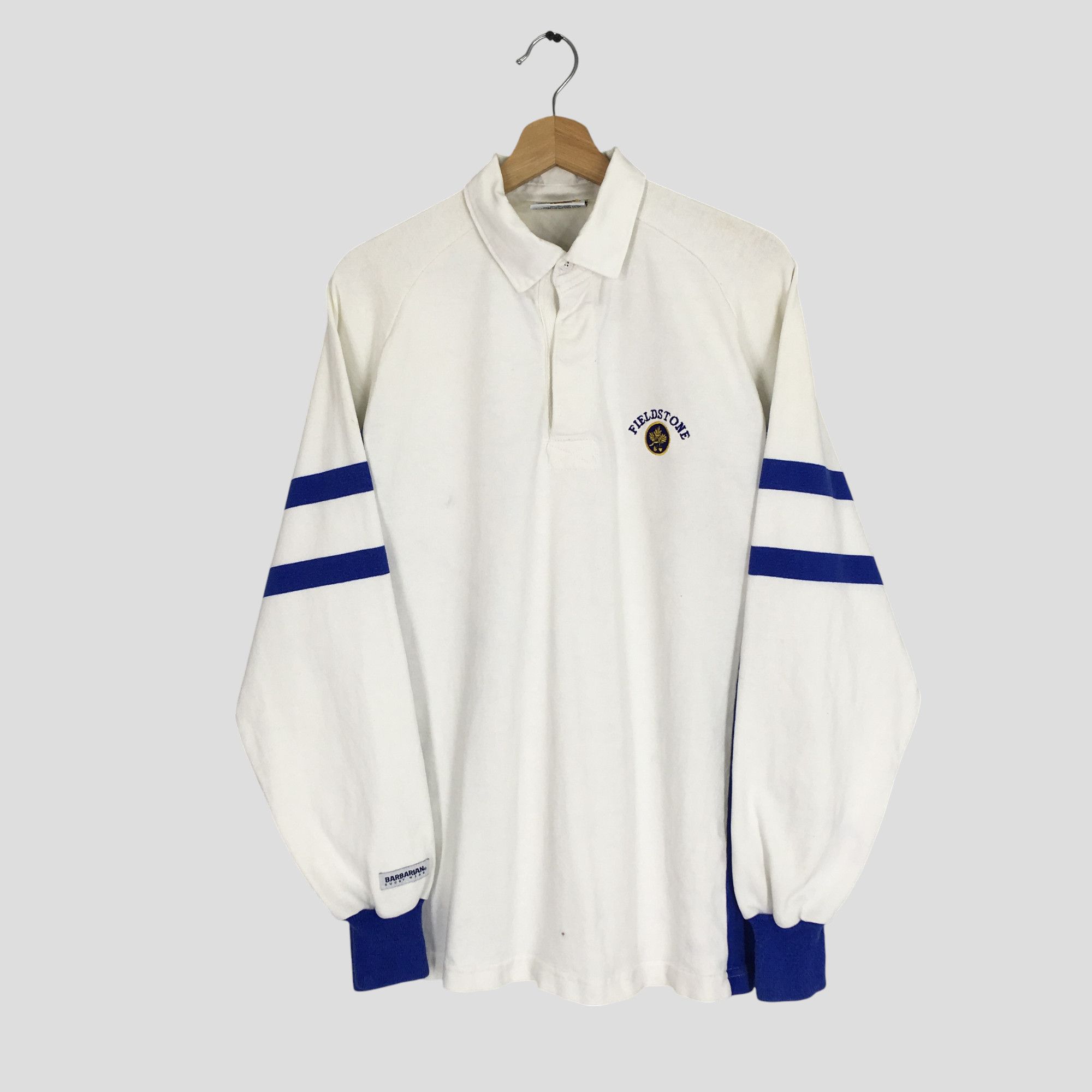 Barbarian Vintage 90's Fieldstone Polo Rugby Shirt Sportswear Size US XL / EU 56 / 4 - 1 Thumbnail