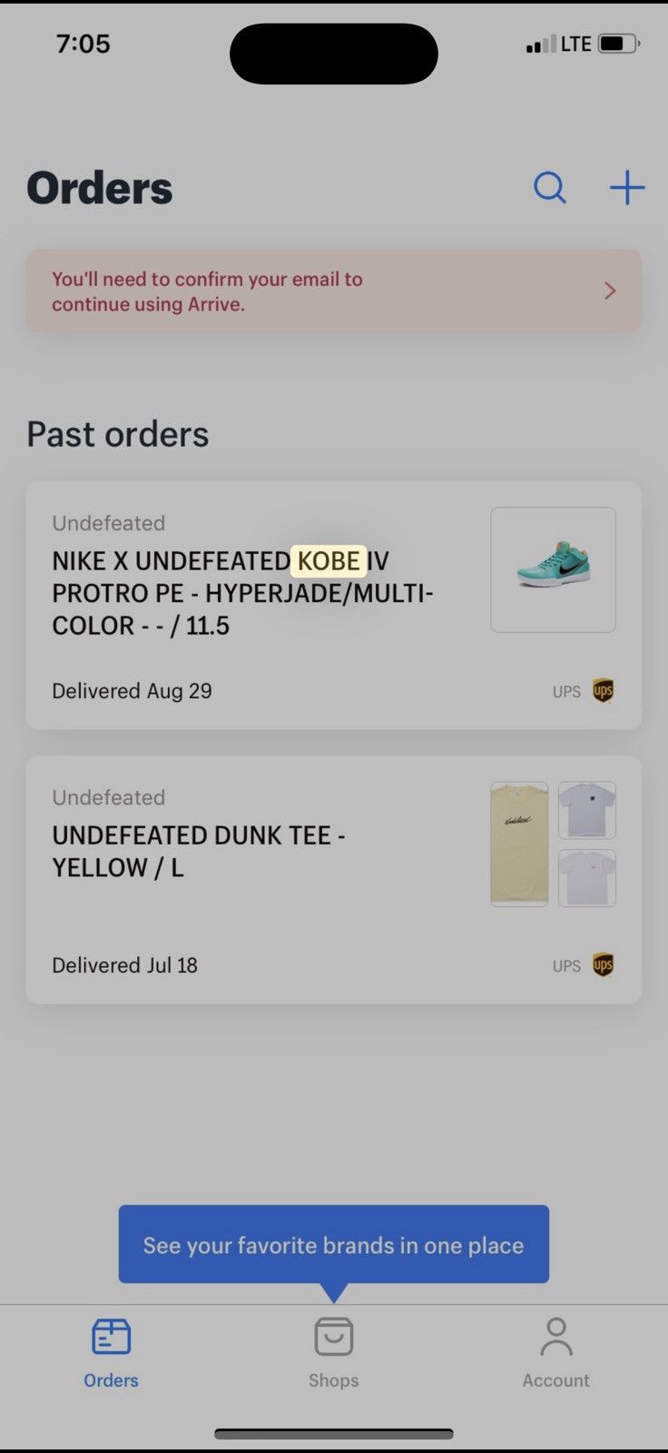 Nike × Undefeated Kobe 4 Protro x Undefeated Size US 11.5 / EU 44-45 - 2 Thumbnail