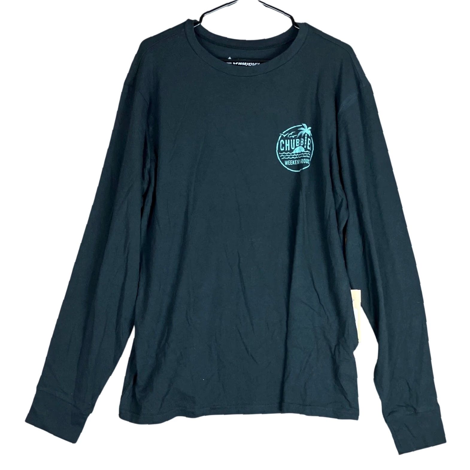 Chubbies Chubbies Mens Shirt Black The Weekend Has Arrived Vibes 100% Cotton Crew XL Shirt Men Black XL Crew Long Sleeve Solid Casual Vintage Size US XL / EU 56 / 4 - 2 Thumbnail