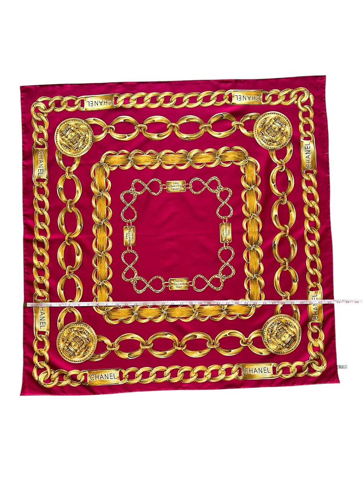 Chanel Vintage Chanel Silk Scarf Size ONE SIZE - 20 Thumbnail