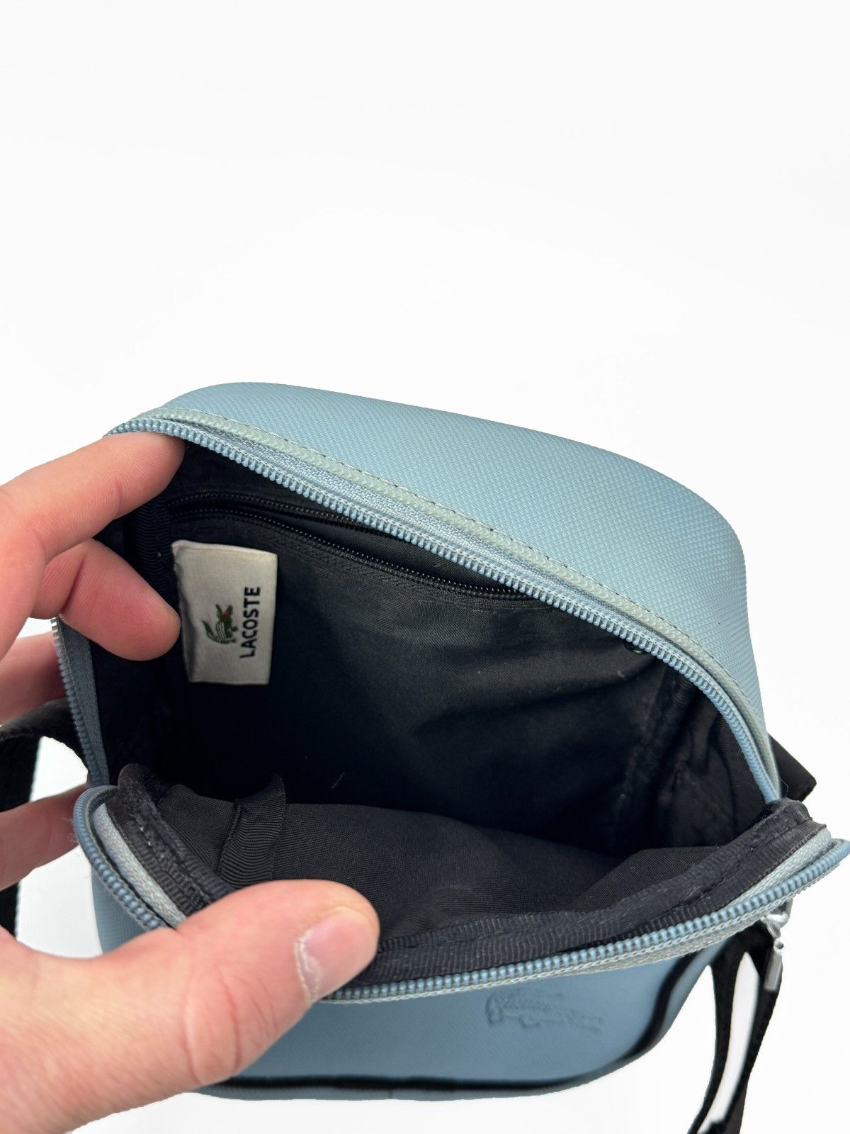 Lacoste Lacoste Vintage Unisex Shoulder Blue Bag Size ONE SIZE - 8 Thumbnail