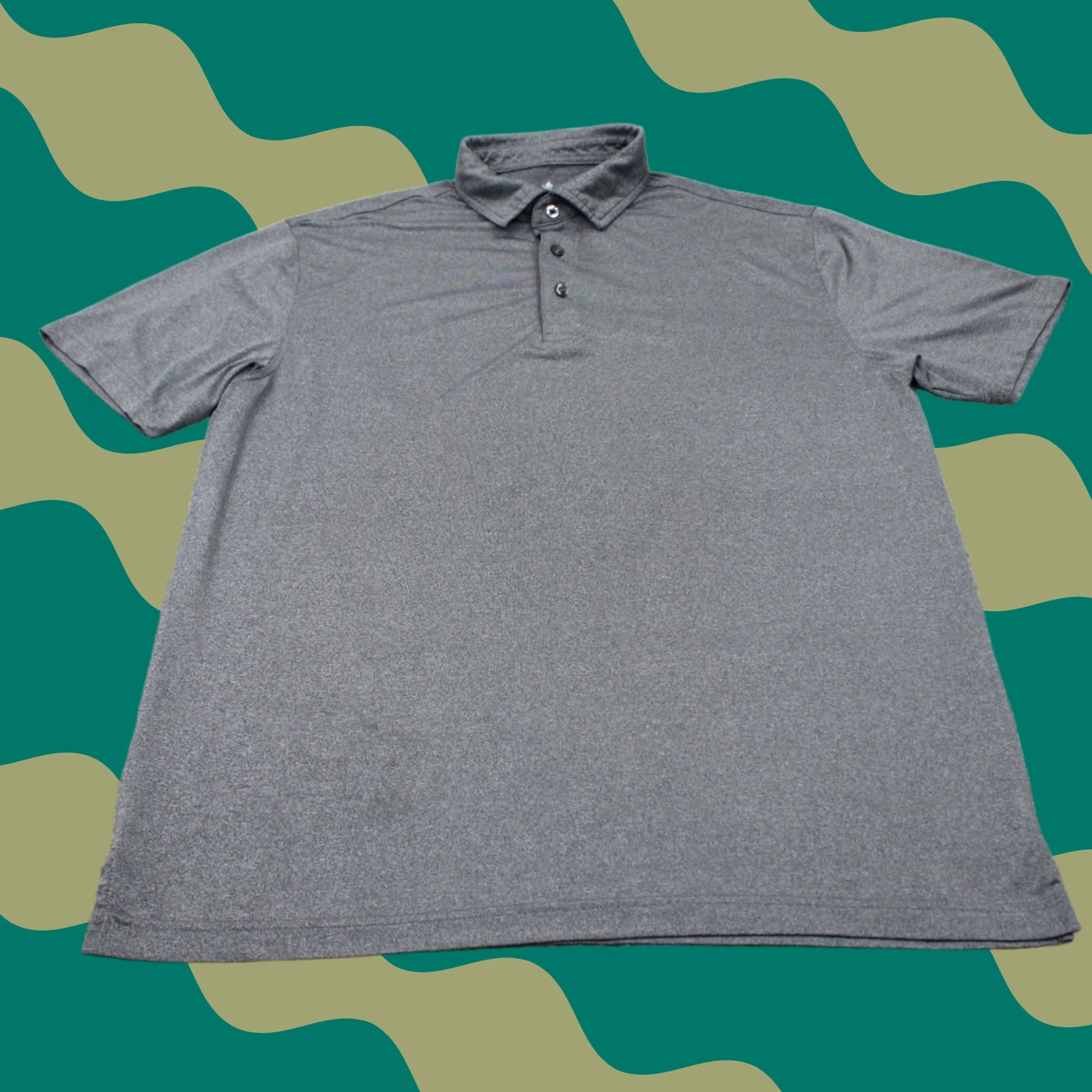 Nat Nast Nat Nast Polo Shirt Mens M Gray Polyester Stretch Short Sleeve Pullover Polo Size US M / EU 48-50 / 2 - 1 Thumbnail