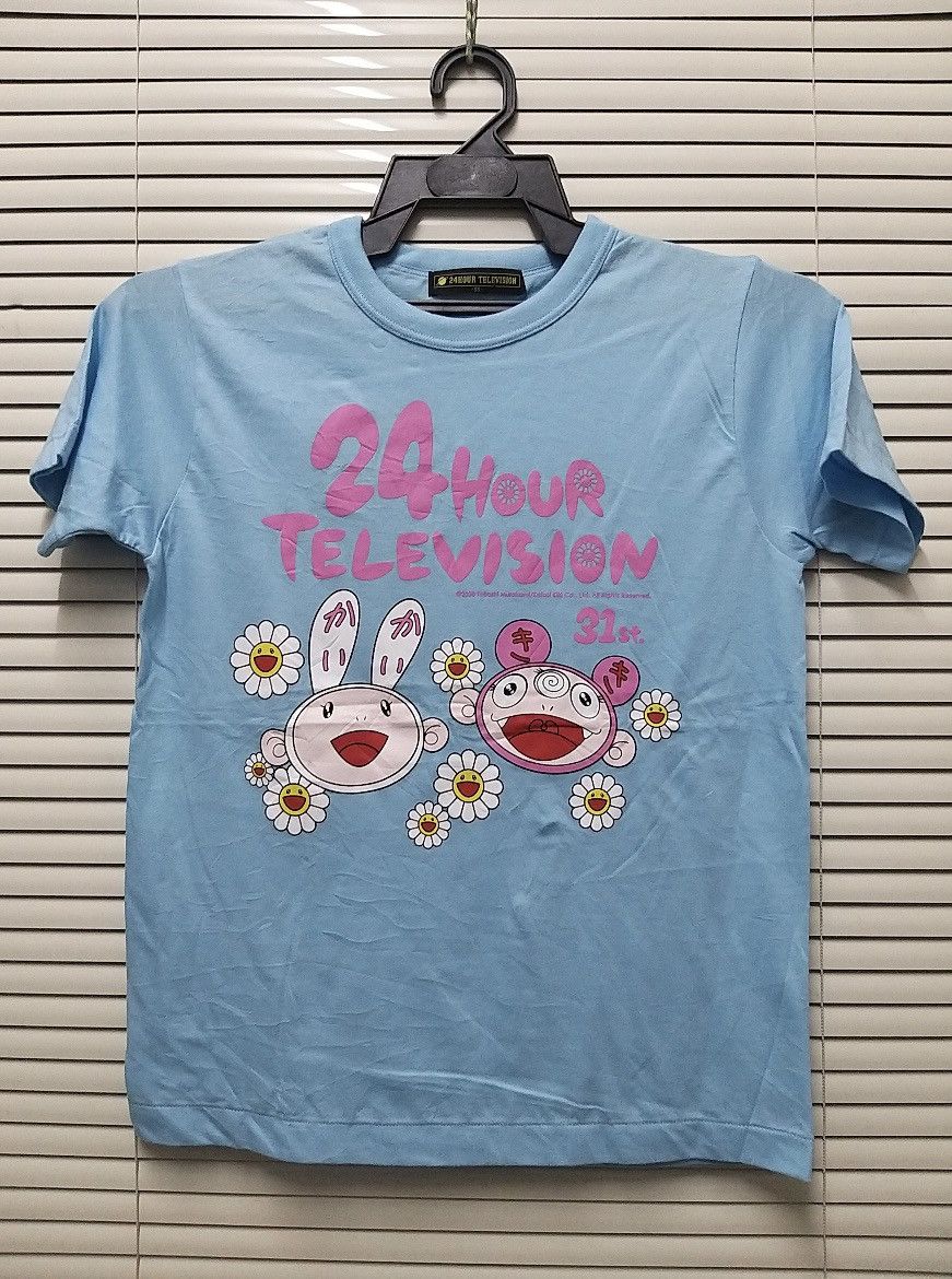 Takashi Murakami NICE🔥AUTHENTIC 24HR TELEVISION x TAKASHI MURAKAMI SHIRT Size US XXS / EU 40 - 1 Thumbnail