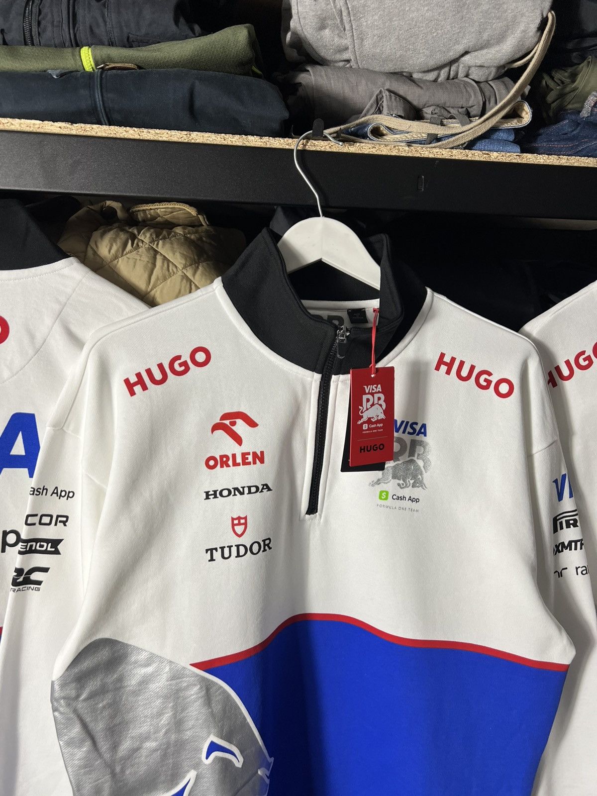 Hugo 🔥 HUGO Red Bull Racing F1 2024 1/4 Zip Sweatshirt Visa Cash Size US M / EU 48-50 / 2 - 5 Thumbnail