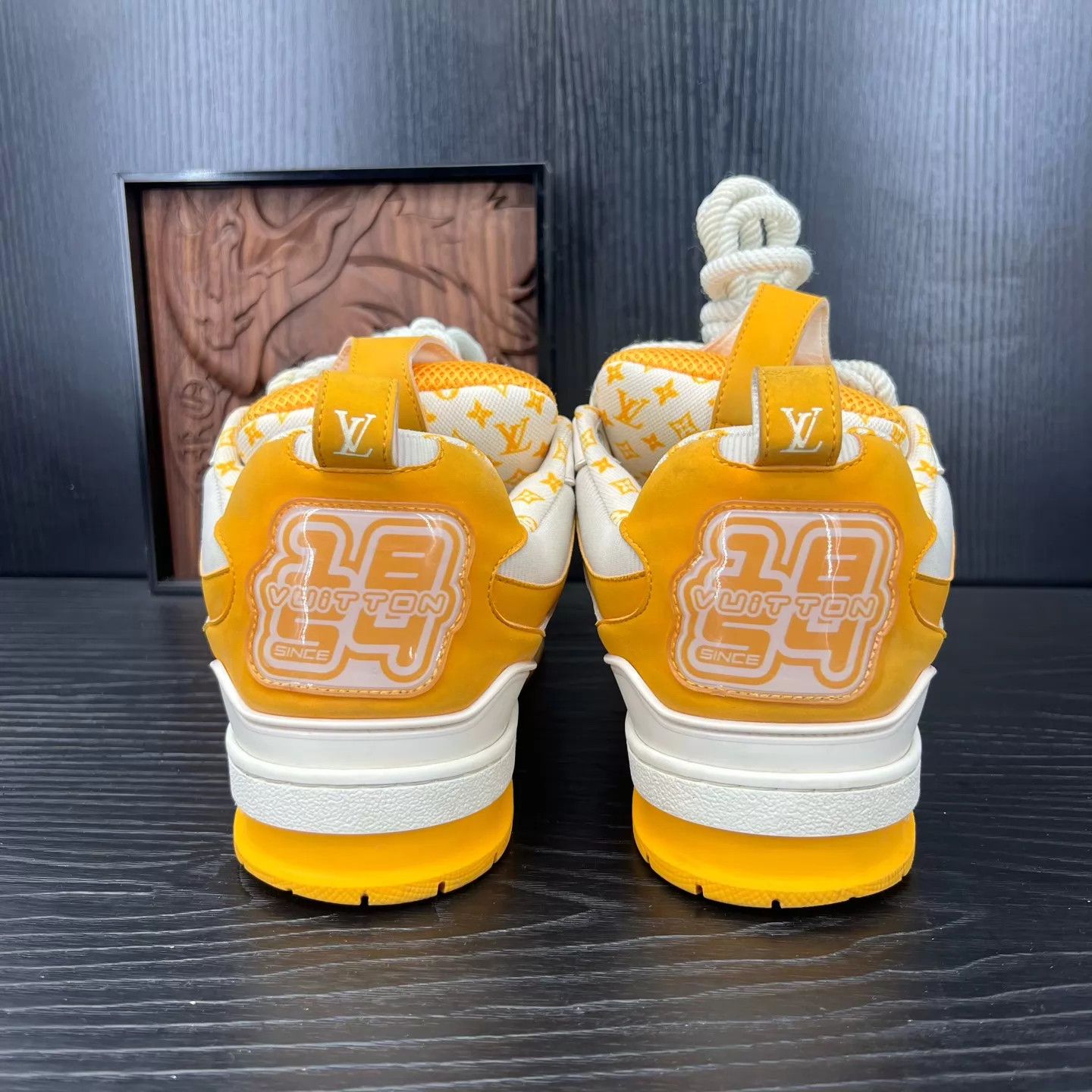 Louis Vuitton LV Skate White & Yellow 42 Size US 9 / EU 42 - 5 Thumbnail