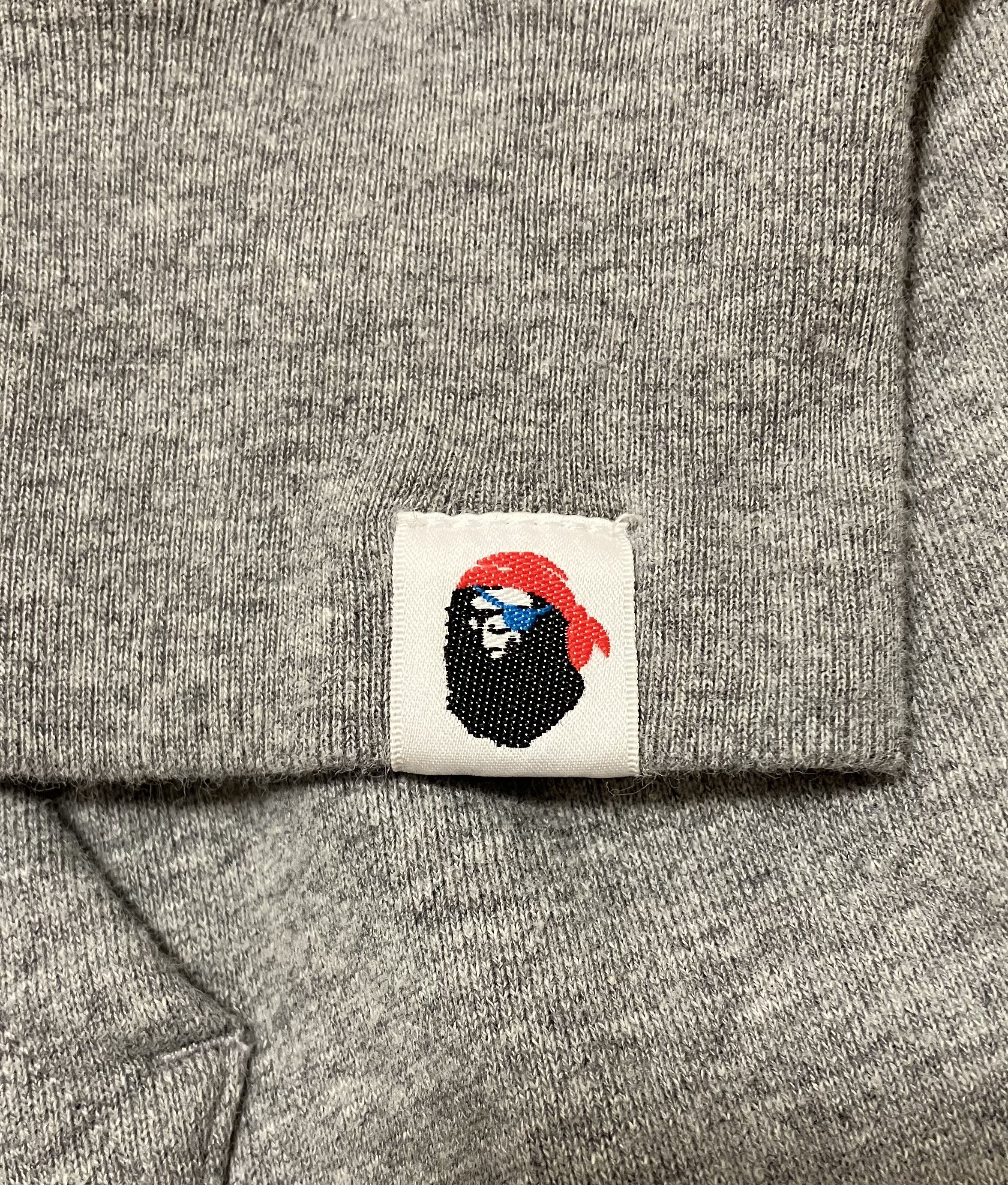 Bape Bape Gray Pirate Store Pullover Hoodie Size US XL / EU 56 / 4 - 8 Thumbnail
