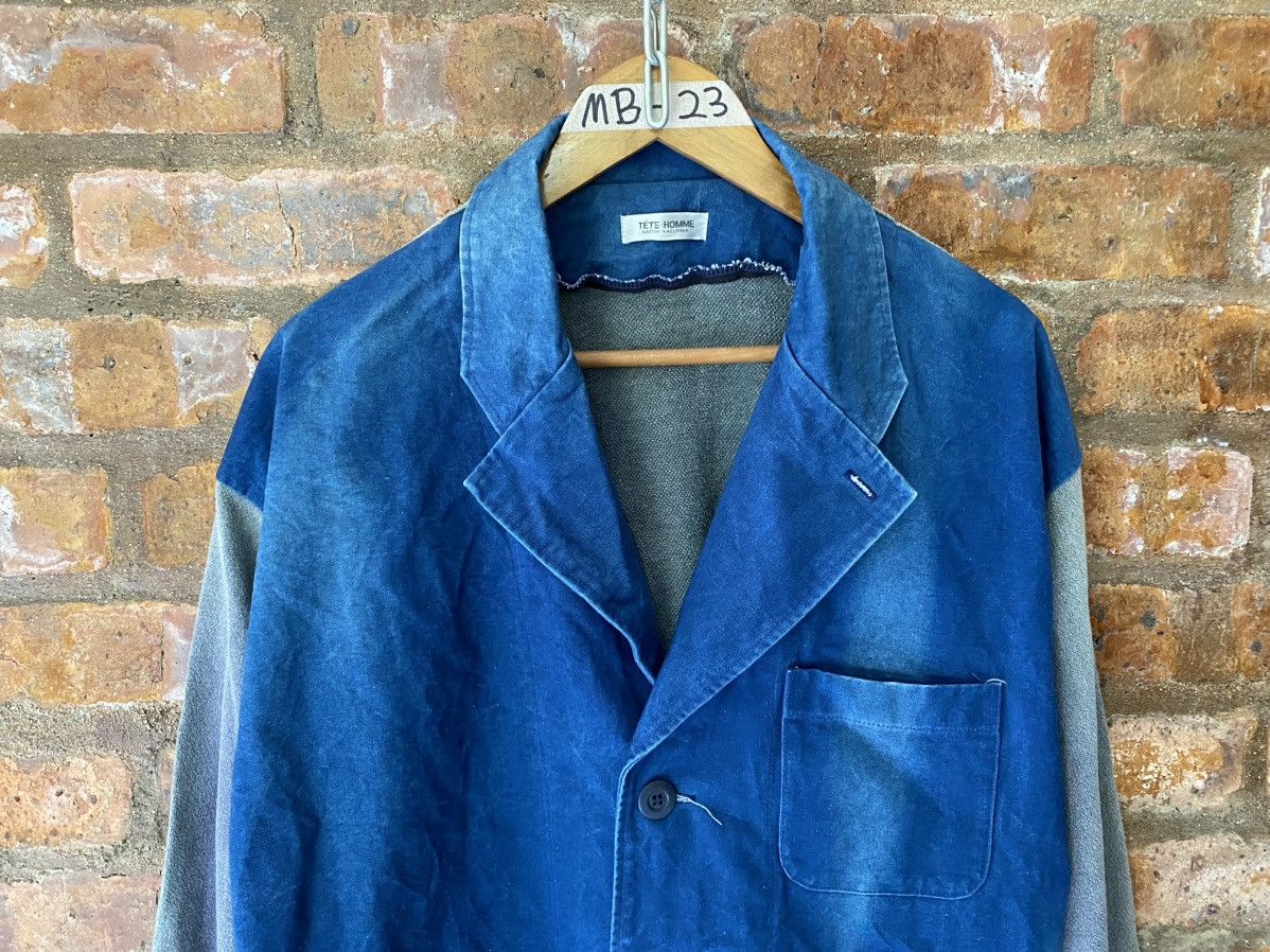 Tete Homme 🔥1980s Tete Homme Hybrid Jacket Size US L / EU 52-54 / 3 - 3 Thumbnail