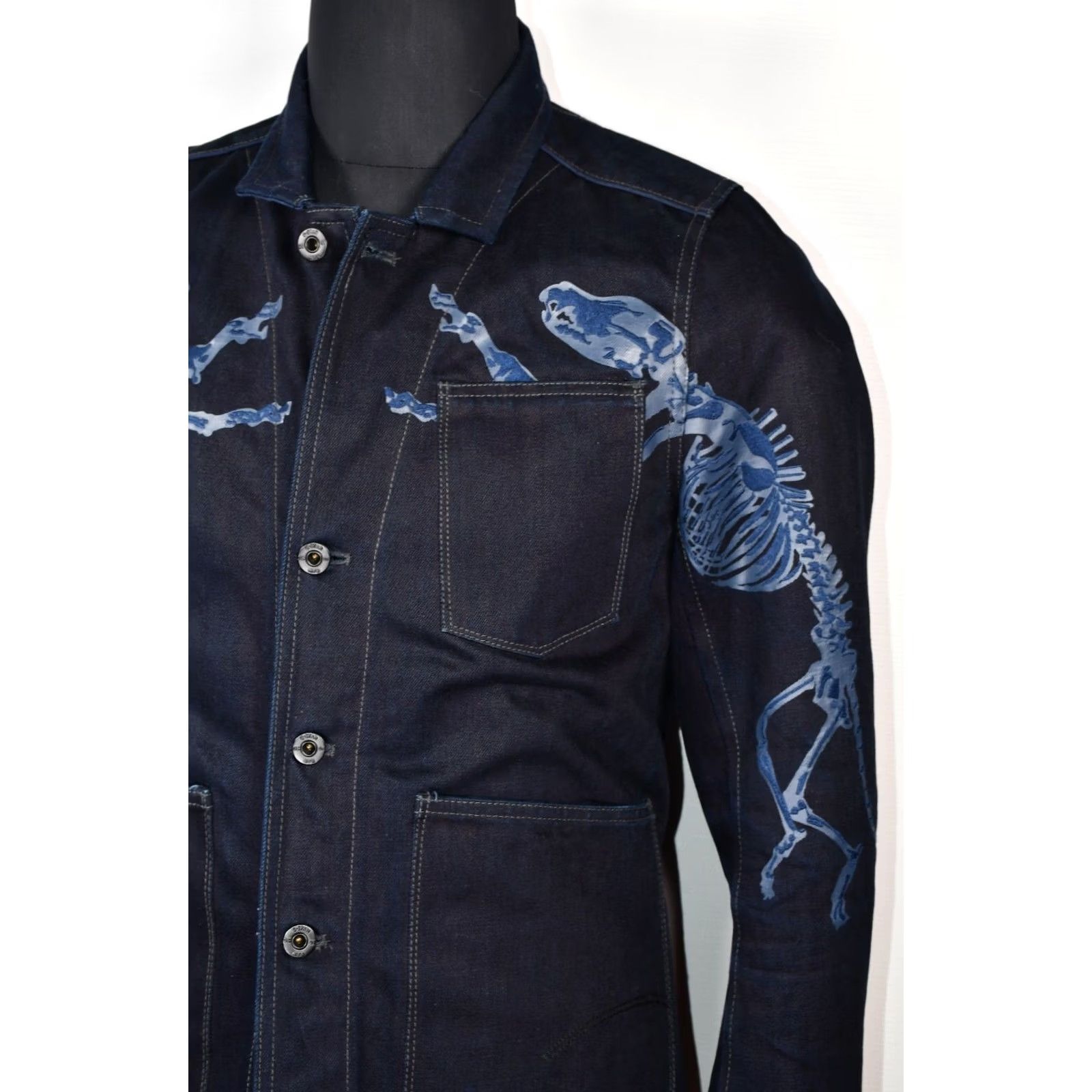G-Star G-Star Raw Trigger 3D Cropped Blazer Jacket Men M Denim Blue Shirt Hoodie? Size 40R - 5 Thumbnail