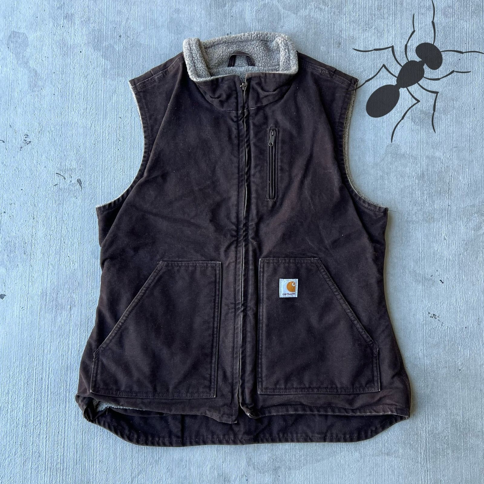 Carhartt × Vintage Carhartt WOMENS V001 DKB brown work wear vest Size US M / EU 48-50 / 2 - 1 Thumbnail