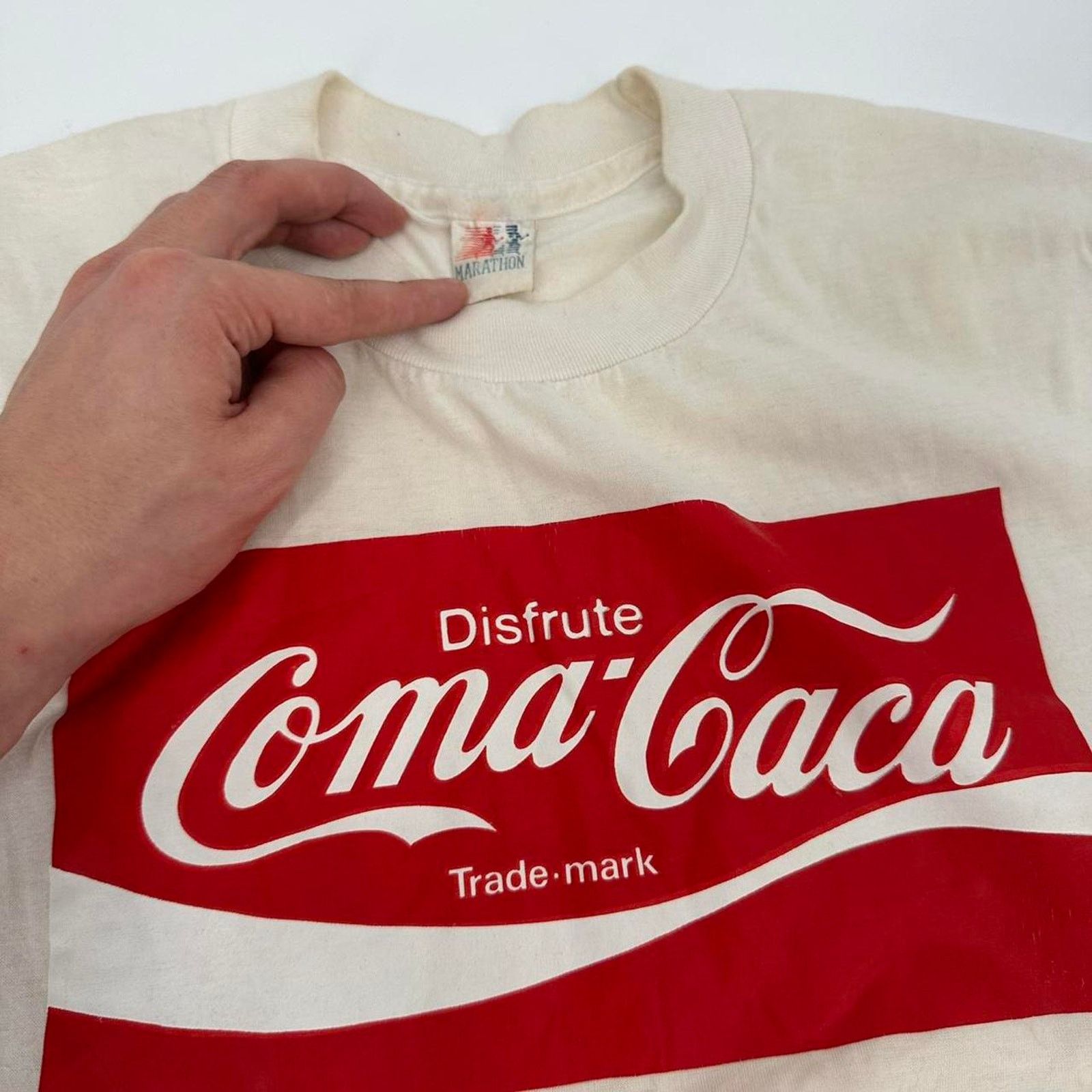 Vintage 70s coca cola parody tee Size US M / EU 48-50 / 2 - 4 Thumbnail