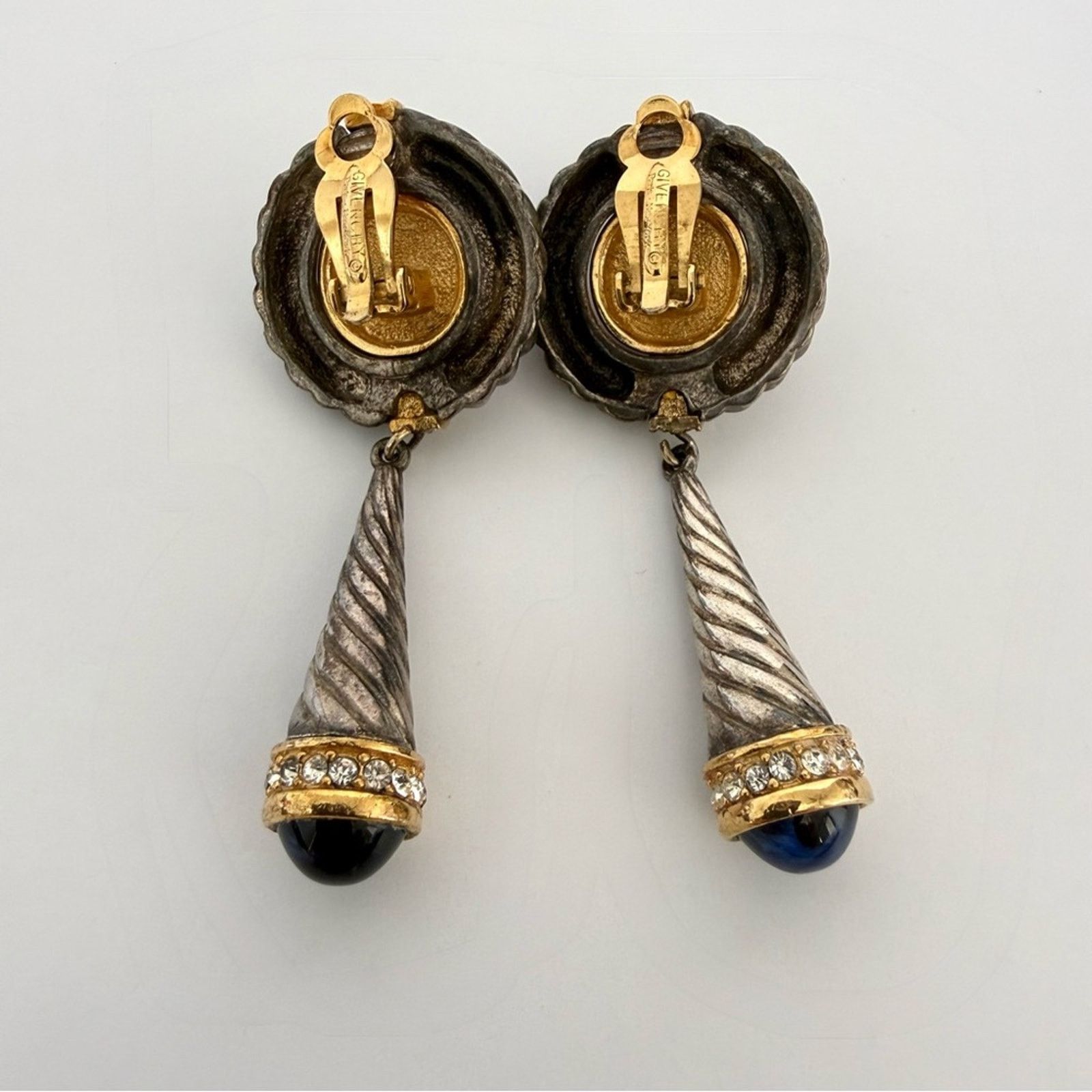 Givenchy Givenchy Faux Sapphire Ruby & Crystal Clip On Earrings Size ONE SIZE - 3 Thumbnail