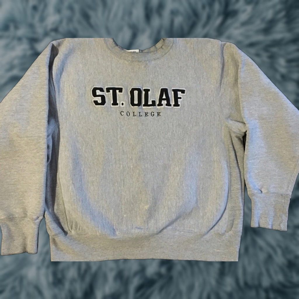Vintage VINTAGE St Olaf College Hoodie XS Gray Reverse Weave Sweatshirt 90s Grunge College USA Men Size US XS / EU 42 / 0 - 1 Thumbnail