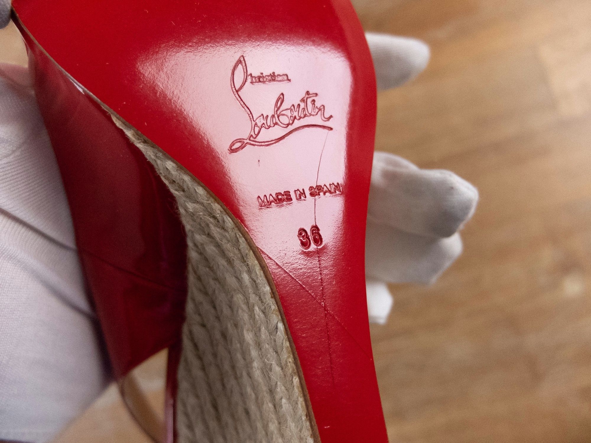 Christian Louboutin CHRISTIAN LOUBOUTIN Puglia Sling red patent leather pumps 36 Size US 6 / IT 36 - 7 Thumbnail