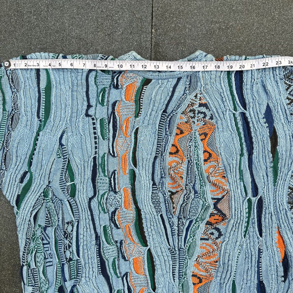 Coogi × Vintage 90s Coogi Blues 3D Cable Knitwear Size US L / EU 52-54 / 3 - 8 Thumbnail