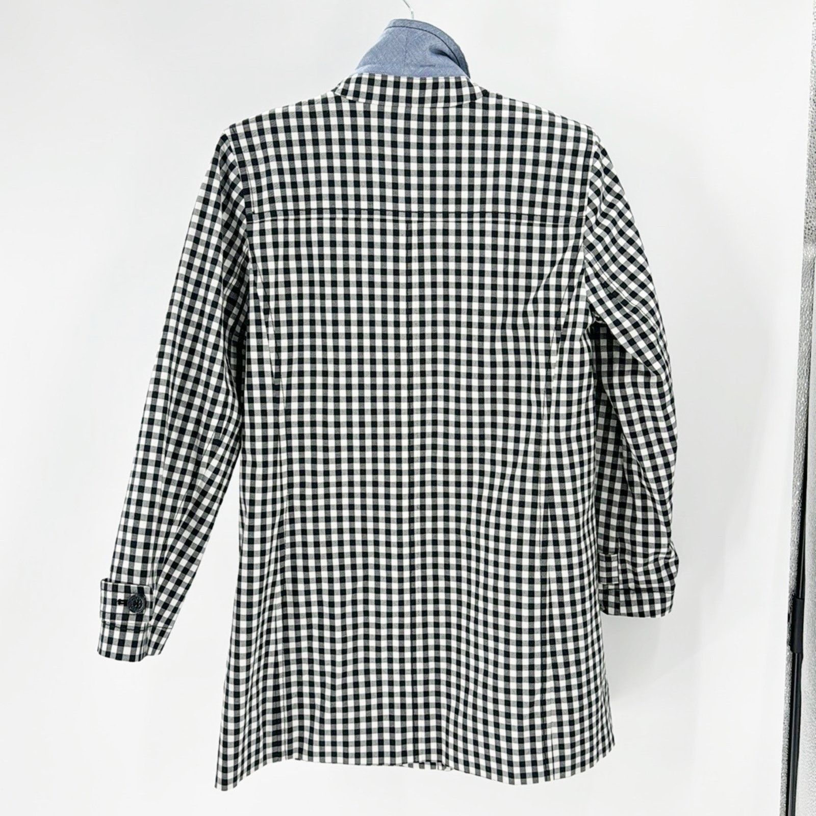 Other Talbots CLASSIC GINGHAM MAC black white water resistant MP Size M / US 6-8 / IT 42-44 - 4 Thumbnail