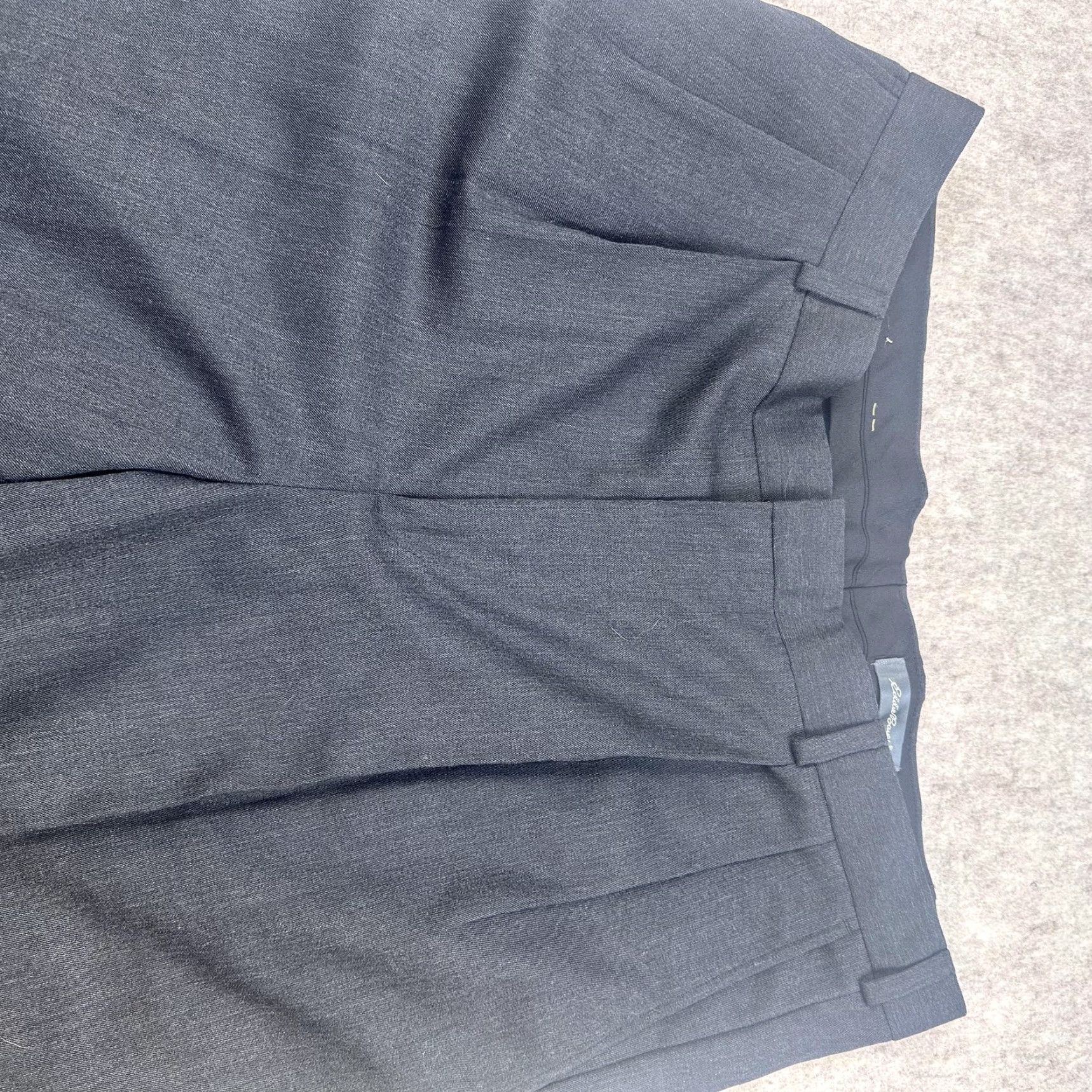 Eddie Bauer Eddie Bauer Pants Mens 40 Tall Gray Pleated Dress Slacks Work Office Flaw w Tags Size US 40 / EU 56 - 2 Thumbnail