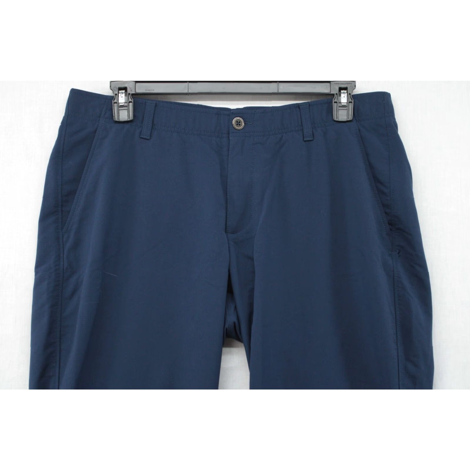 Under Armour Under Armour UA Match Play Pants Men's 36x31 Blue Performance Woven Stretch Golf Pants Business Casual Workwear Solid Modern Straight Mens Size US 36 / EU 52 - 4 Thumbnail