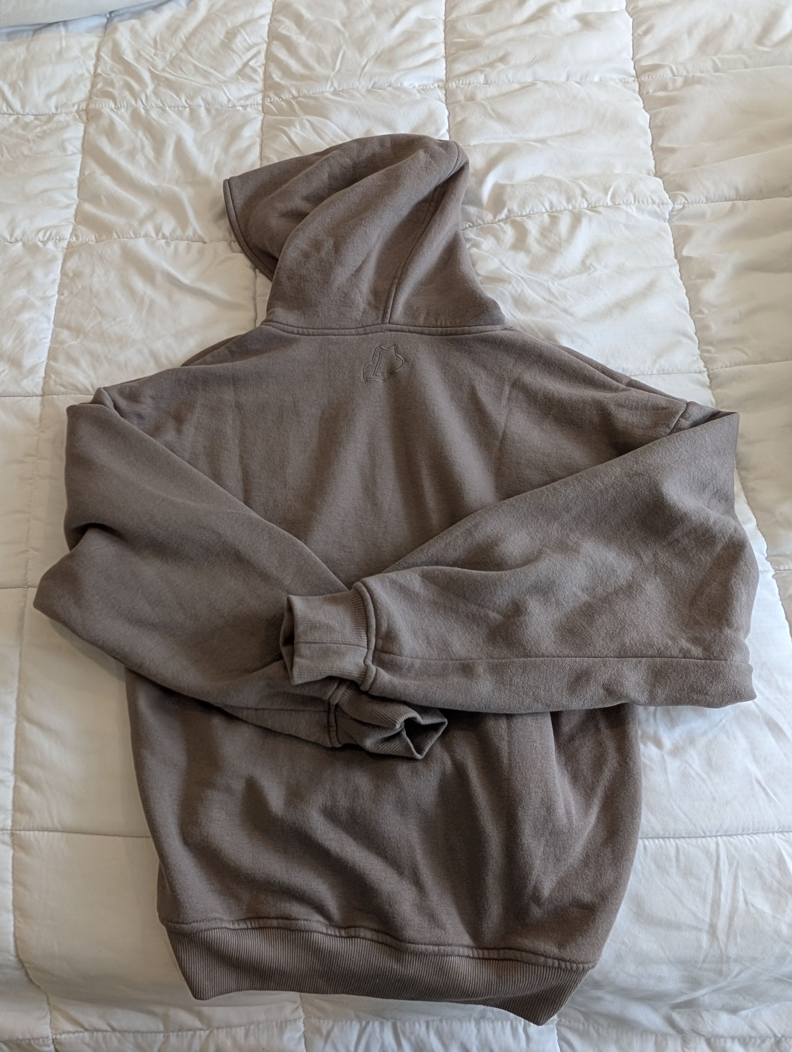 Thirteen Studios Fleece single-layer hoodie - brownish gray w/yellow logo Size US L / EU 52-54 / 3 - 2 Thumbnail