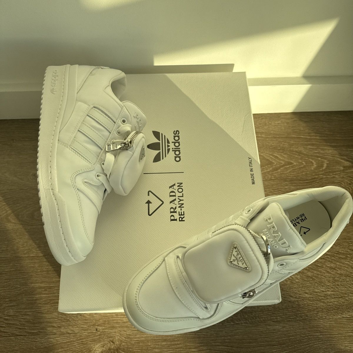 Adidas × Prada Prada adidas Forum Low white Size US 9 / EU 42 - 4 Thumbnail