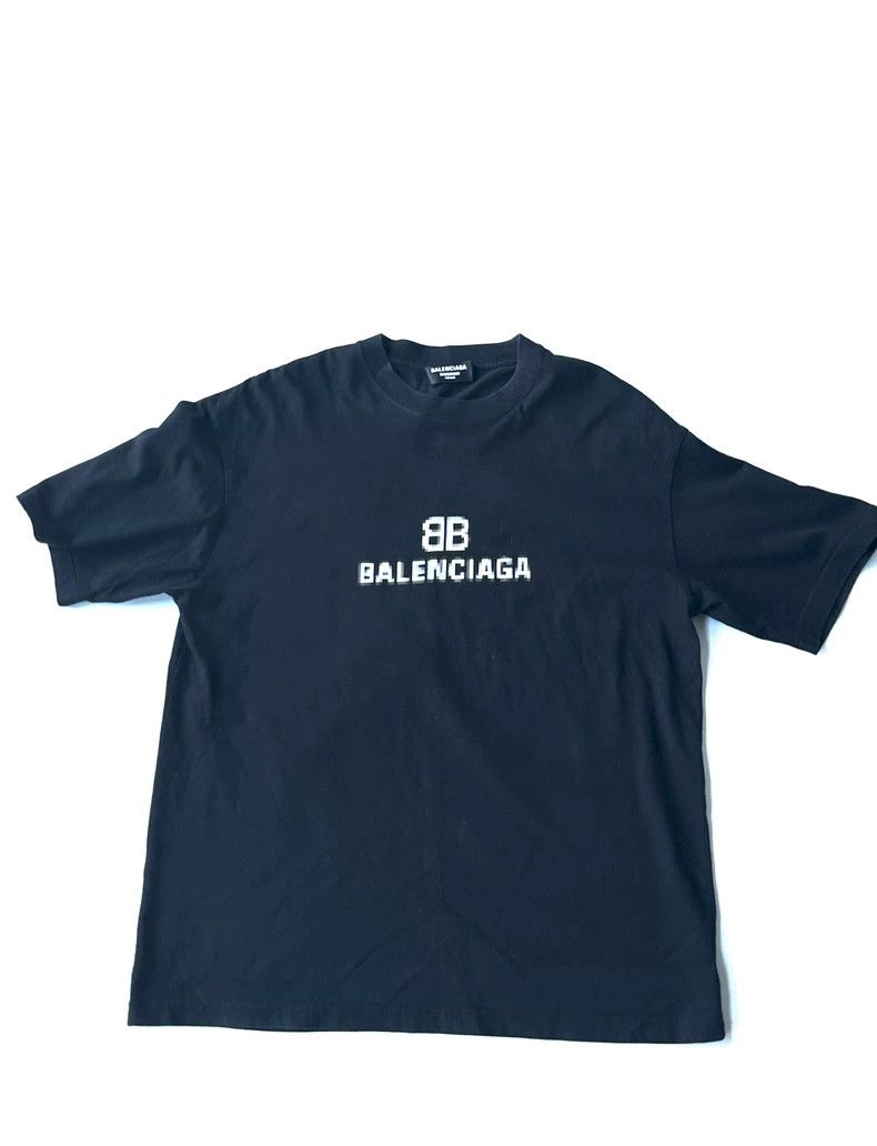 Balenciaga Balenciaga BB Pixel Logo Short Sleeve T-shirt Size US M / EU 48-50 / 2 - 1 Thumbnail