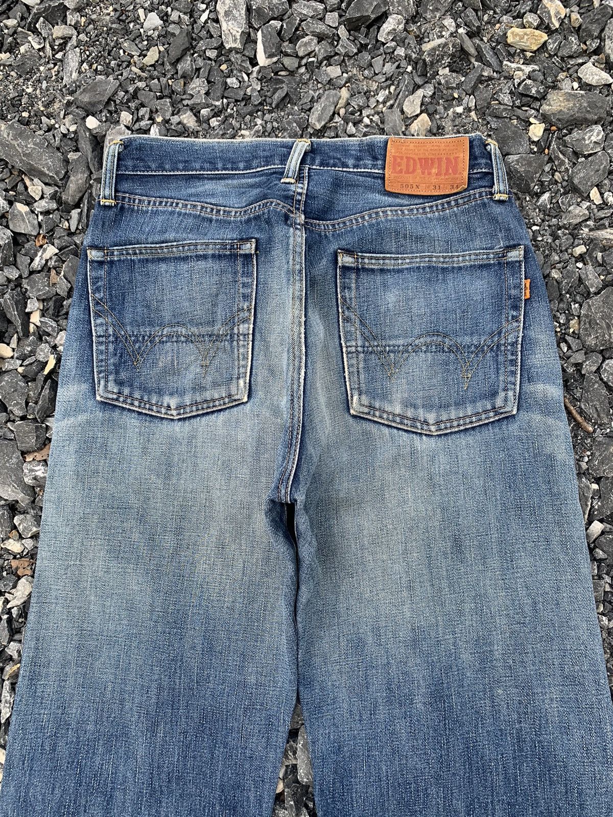 Kapital VINTAGE EDWIN 505X SELVEDGE JAPANESE DISTRESSED DENIM Size US 31 - 8 Thumbnail