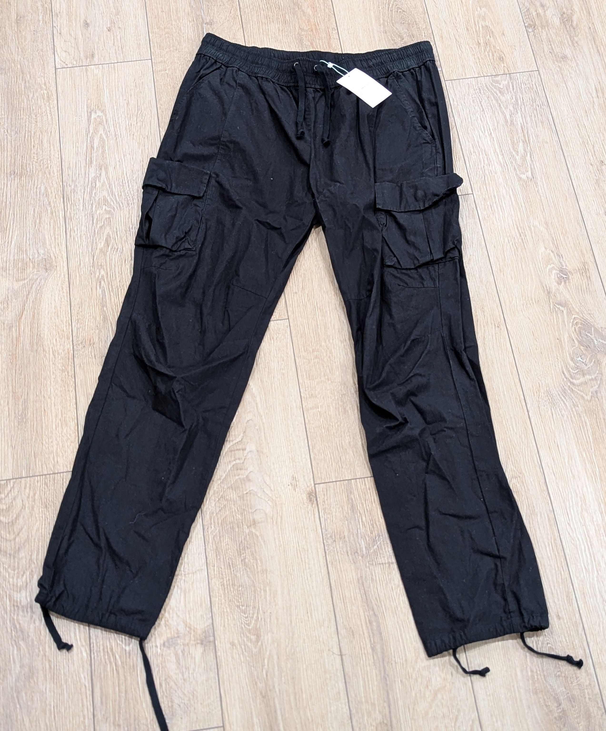 John Elliott JOHN ELLIOTT Back Sateen Relaxed Fit Cargo Pants Black 2XL Size US 38 / EU 54 - 1 Thumbnail