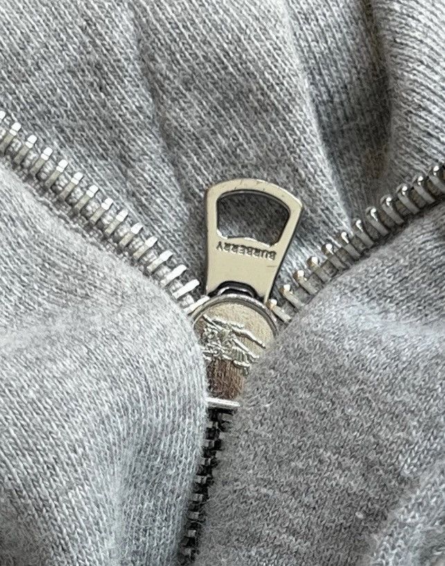Burberry BURBERRY⚡️Men Size XS "Lexington" Icon stripe gray zip hoodie Size US XS / EU 42 / 0 - 6 Thumbnail