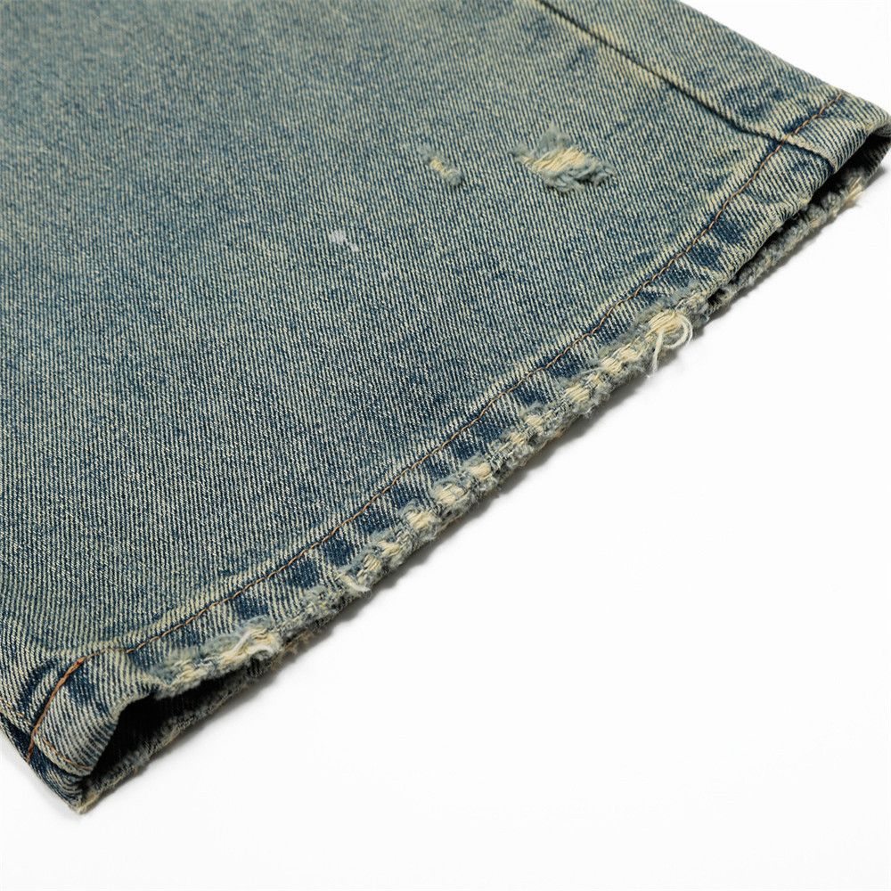 Vintage Men's wide-leg straight-leg punk washed gradient jeans Size US 32 / EU 48 - 6 Thumbnail