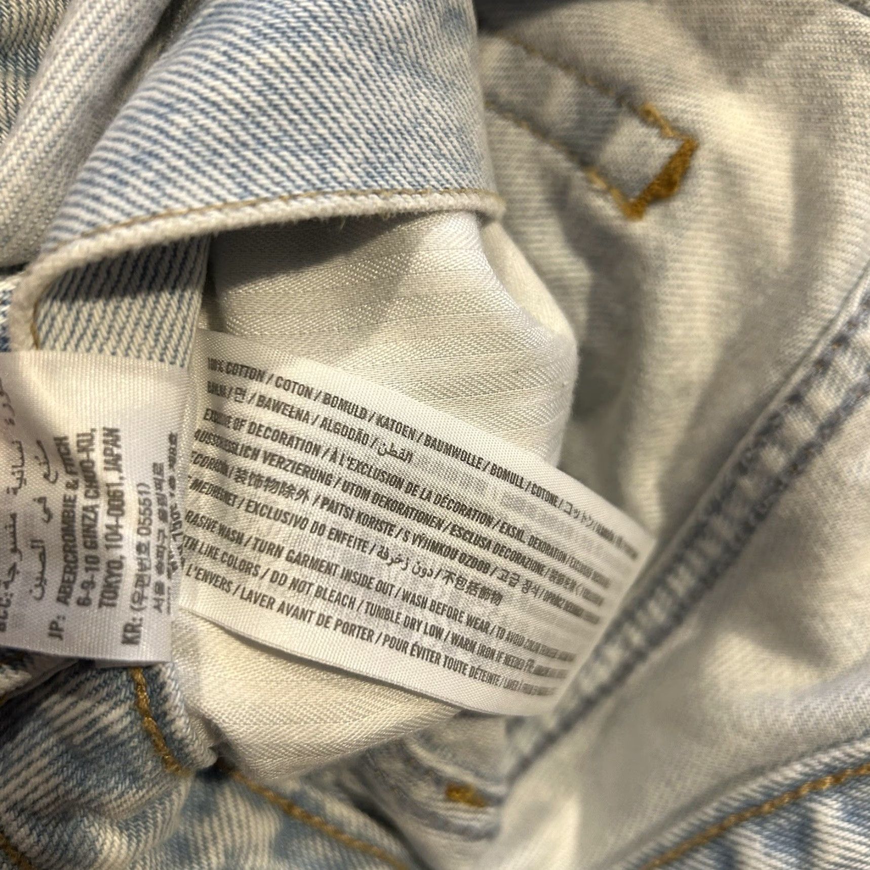 Abercrombie & Fitch Abercrombie & Fitch Skirt Women's Denim Cotton Blue Mini Short 26 Regular Size 26 preppy"} Size 26" / US 2 / IT 38 - 5 Thumbnail