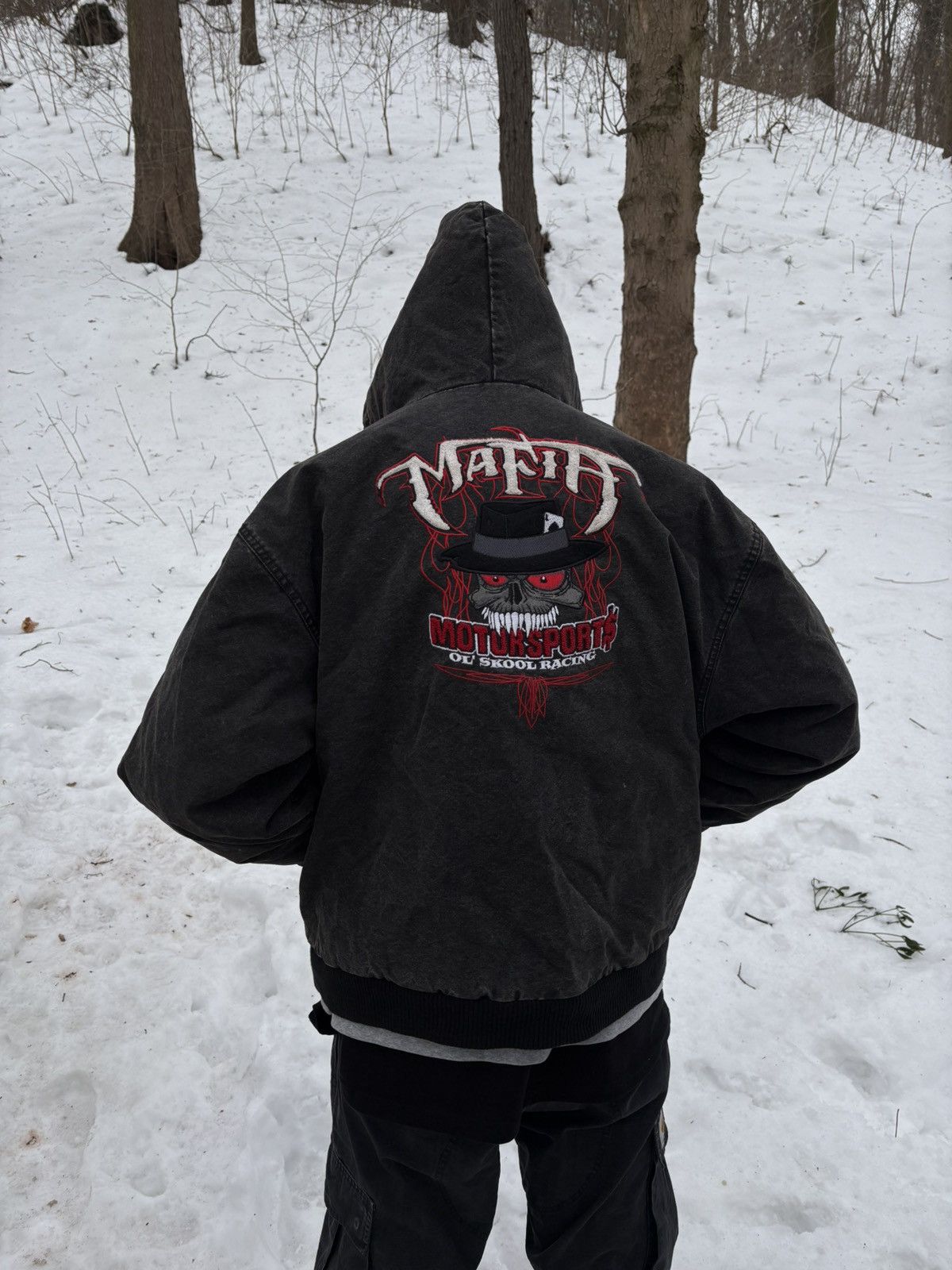 Vintage Mafia Old School Racing Detroit Jacket Size US L / EU 52-54 / 3 - 2 Thumbnail