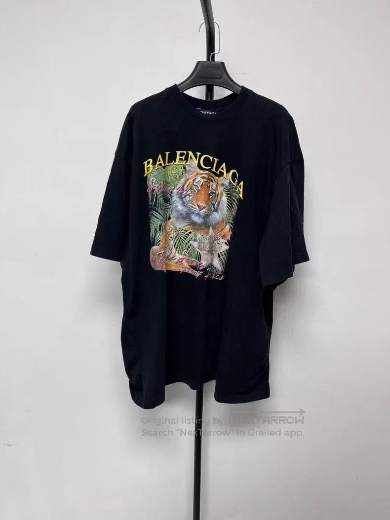 Balenciaga Balenciaga Tiger Head Jungle Tiger Pattern Letter Cartoon Size US L / EU 52-54 / 3 - 1 Thumbnail