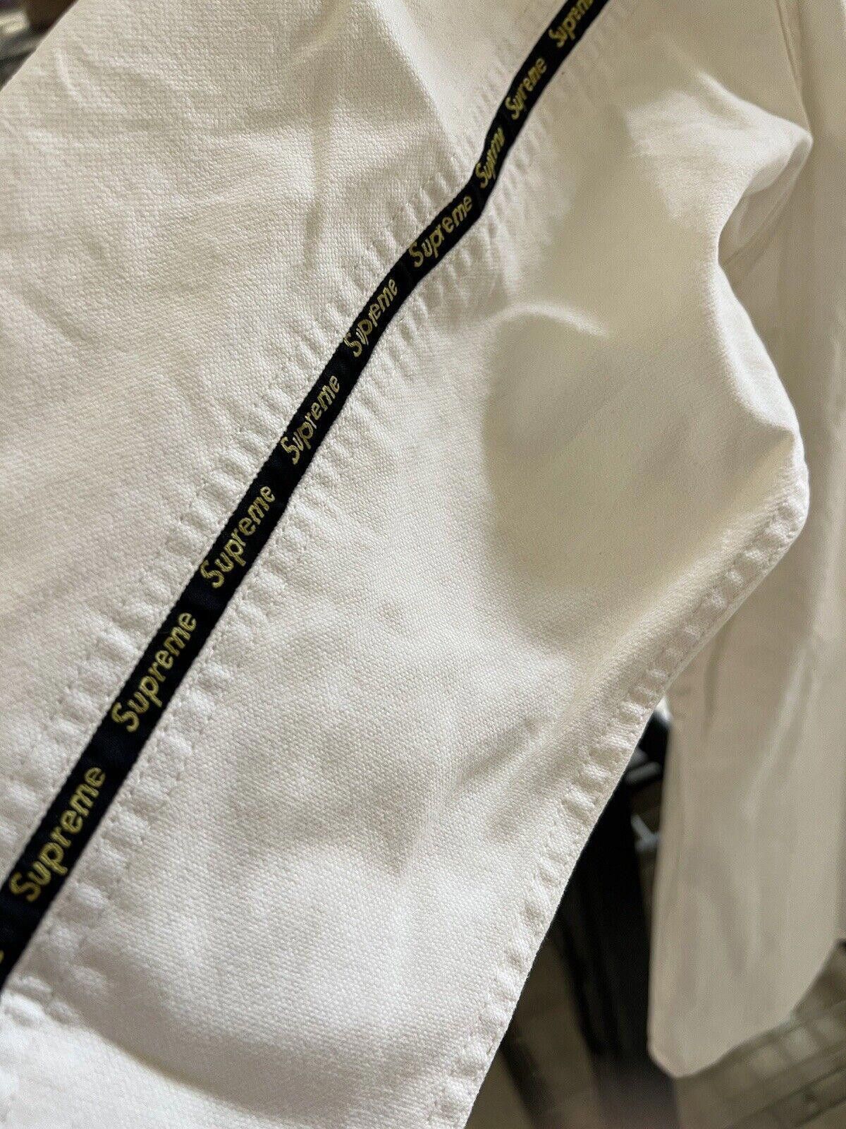 Supreme Supreme Logo Taping Work Shirt White Sz Size US M / EU 48-50 / 2 - 7 Thumbnail