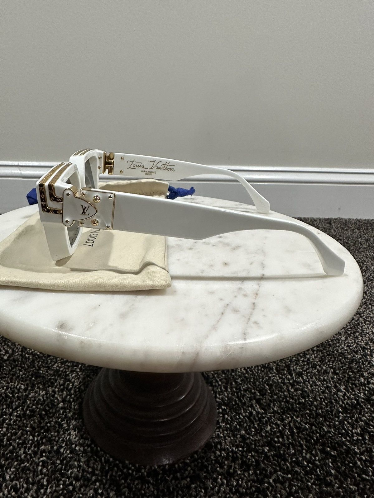 Louis Vuitton Louis Vuitton Virgil Abloh White 1.1 Millionaires Sunglasses Size ONE SIZE - 4 Thumbnail