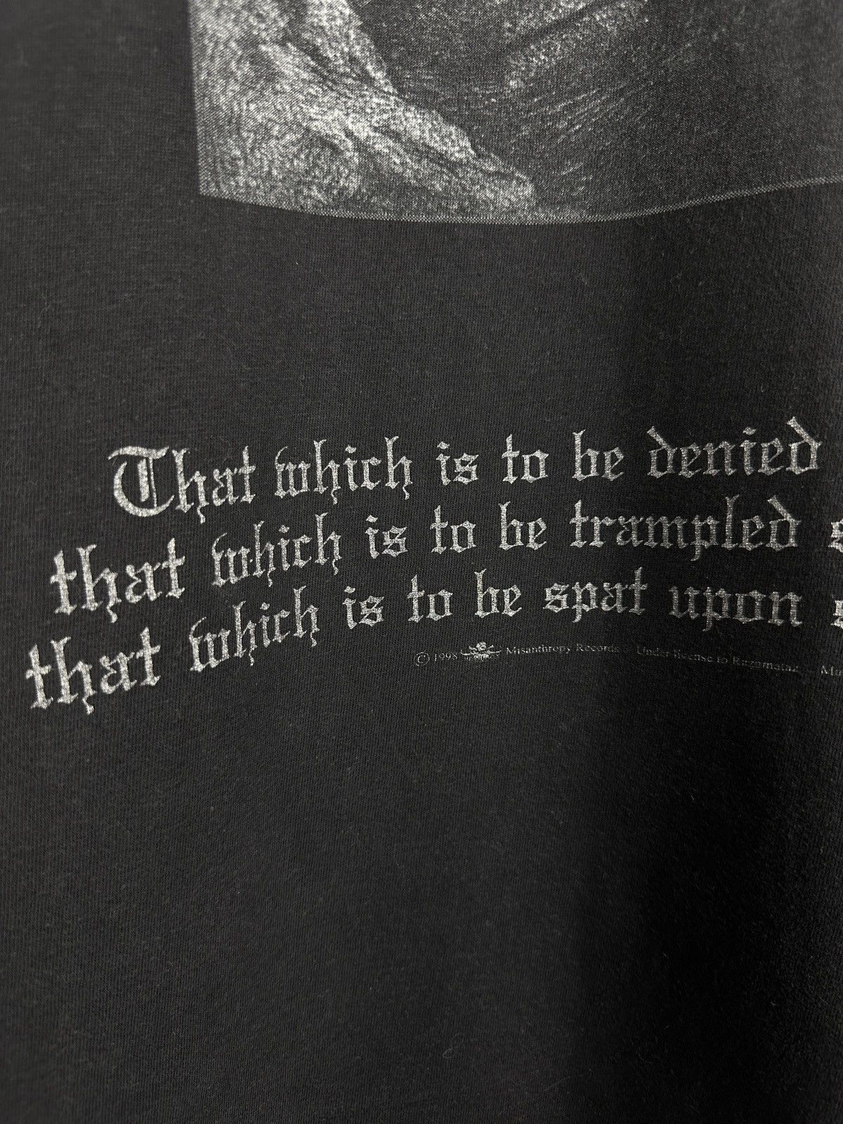 Band Tees Vintage Burzum Hvis Lyset Tar Oss Long Sleeve T Shirt Aske Size US M / EU 48-50 / 2 - 14 Thumbnail