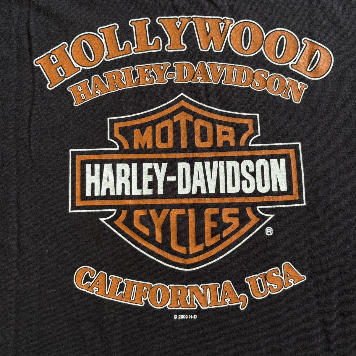 Harley Davidson × Vintage Harley Davidson Hollywood 2000 vintage tee Size US XL / EU 56 / 4 - 3 Thumbnail