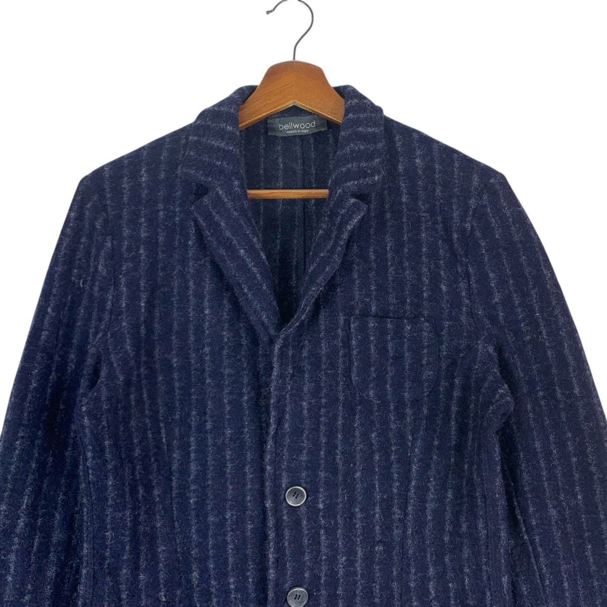 Bellwood × Designer × Japanese Brand Vintage Bellwood Stripe Wool Jacket Size US S / EU 44-46 / 1 - 2 Thumbnail