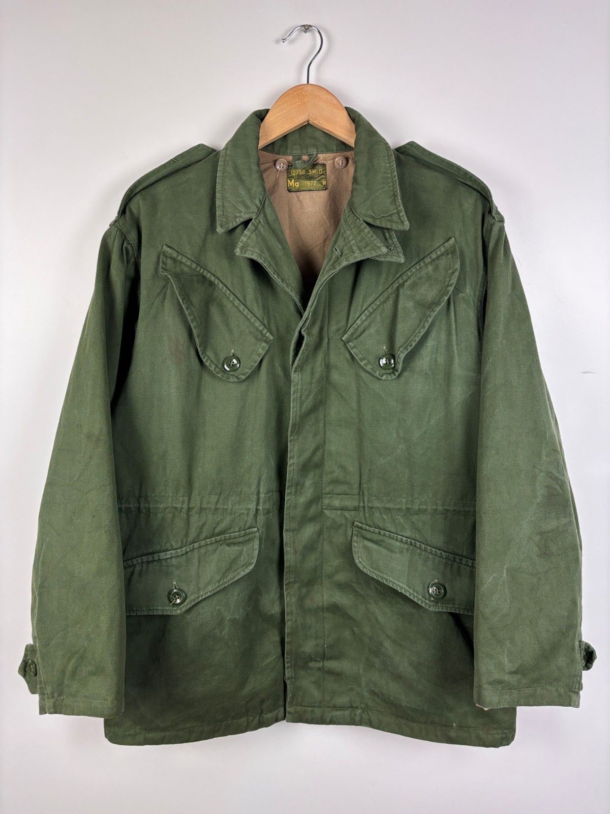 Other Vintage 1972 Dutch Military Army Field Jacket Green Size M Size US M / EU 48-50 / 2 - 1 Thumbnail