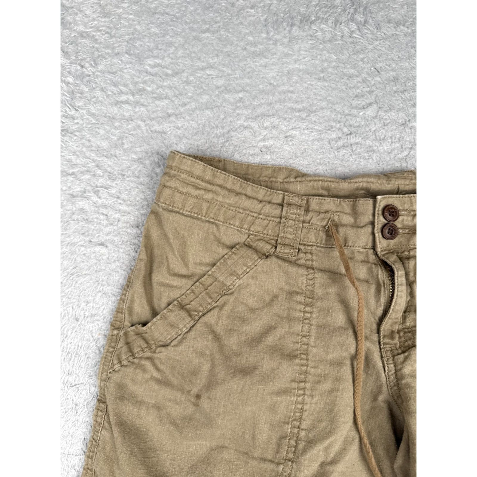 Patagonia Patagonia Shorts Women 6 Beige Hemp Shorts Drawstring Pockets Beach 29x8 Vintage: No Size 28" / US 6 / IT 42 - 4 Thumbnail