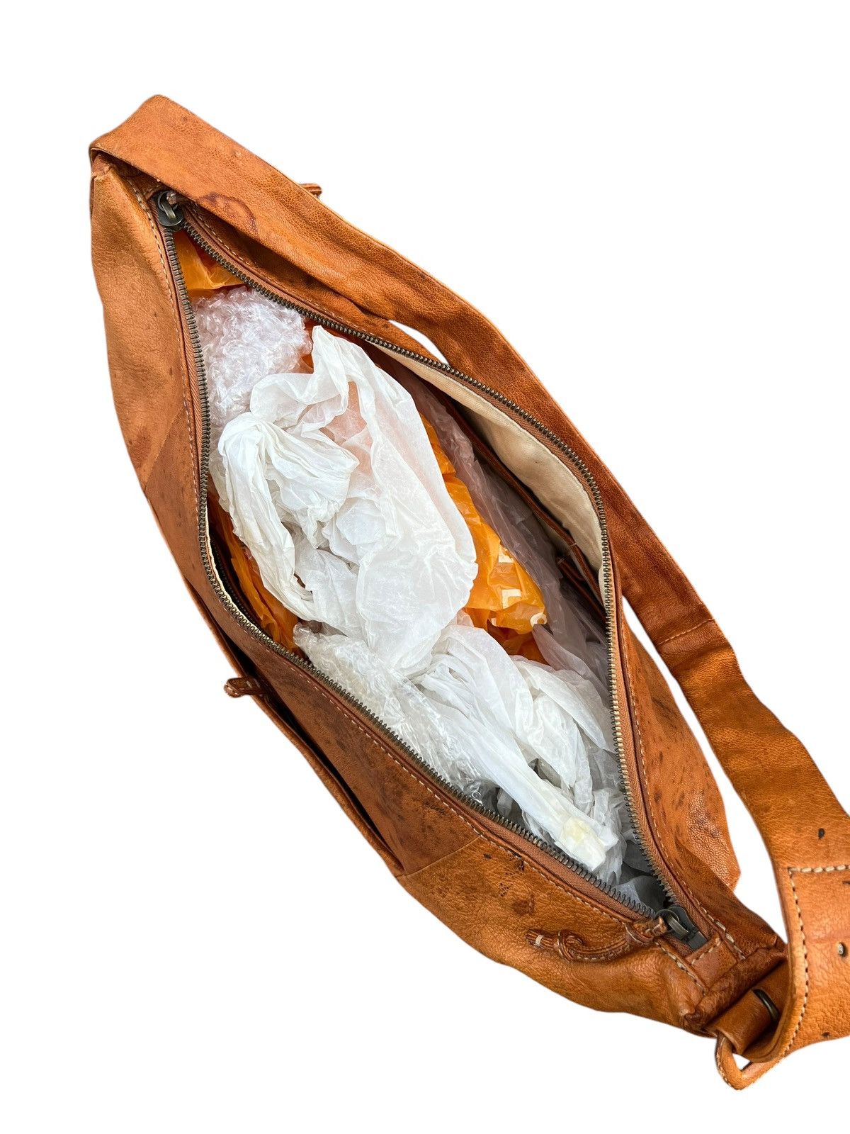 Leather Genten Japan Fade Patina Leather Bag Banana Size ONE SIZE - 20 Thumbnail