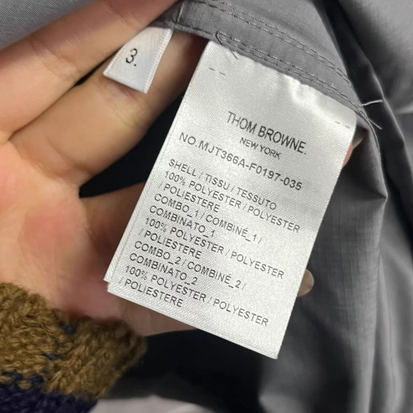 Thom Browne Thom Browne Gray 4-Bar Stripe Hooded Jacket Size US S / EU 44-46 / 1 - 4 Thumbnail