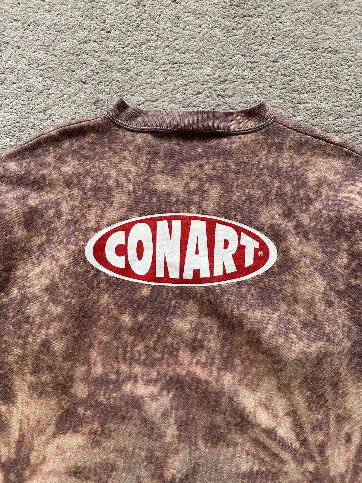 Vintage 1990s Vintage Conart Logo Bleach Sweatshirt Size US XL / EU 56 / 4 - 2 Thumbnail