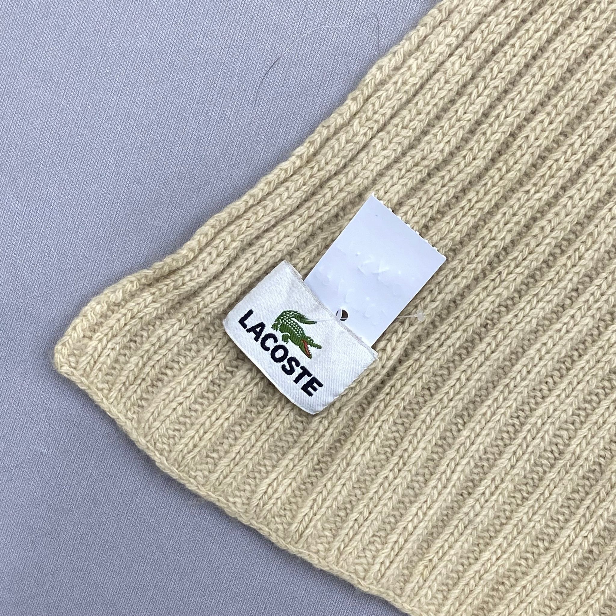 Lacoste Vintage Lacoste Scarf Muffler Wool Ribbed Knit Scarves Size ONE SIZE - 5 Thumbnail