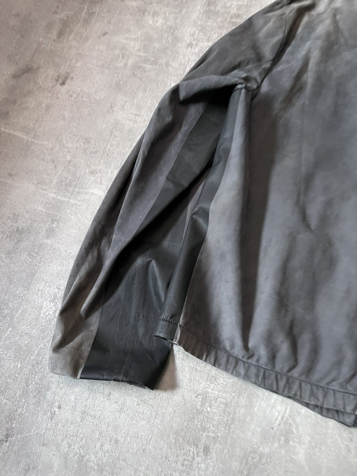 Prada Prada 2007 Cafe Racer sude grey zip leather jacket Size US L / EU 52-54 / 3 - 14 Thumbnail